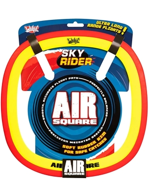 Wicked Sky Rider Air Square Flying Disc 175g - Red/Yellow